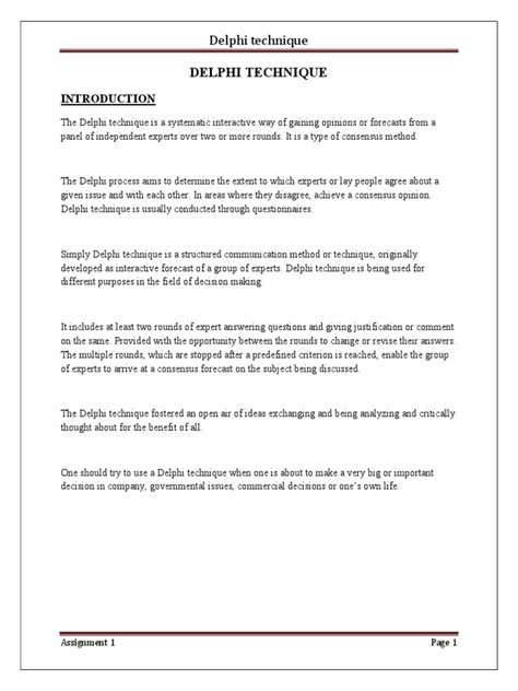 Image result for Delphi Technique Example