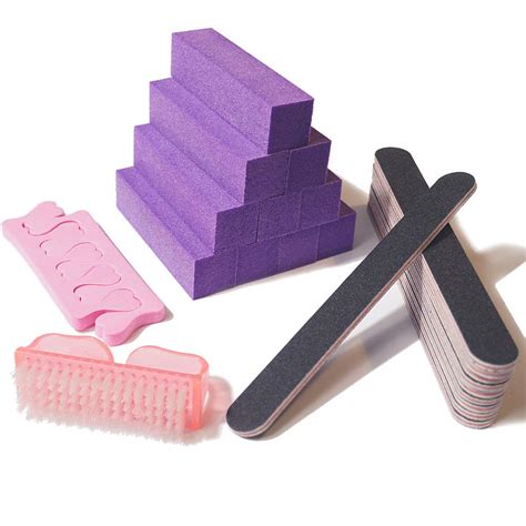 23 Pcs Nail Files and Buffers Brushes Emery Boards Set Professional ...