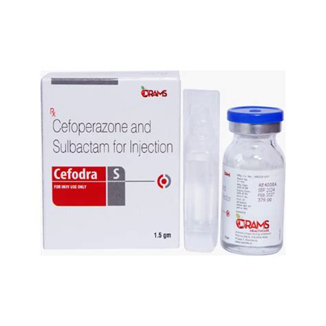 Cefoperazone 1000mg + Sulbactam 500mg Injection Rapid Life Drugs Heal