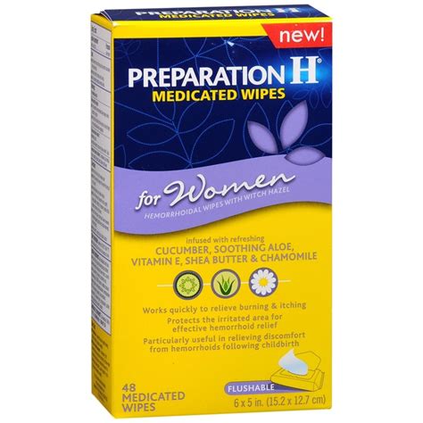 Preparation H Medicated Wipes for Women – 48 EA – Medcare | Wholesale ...