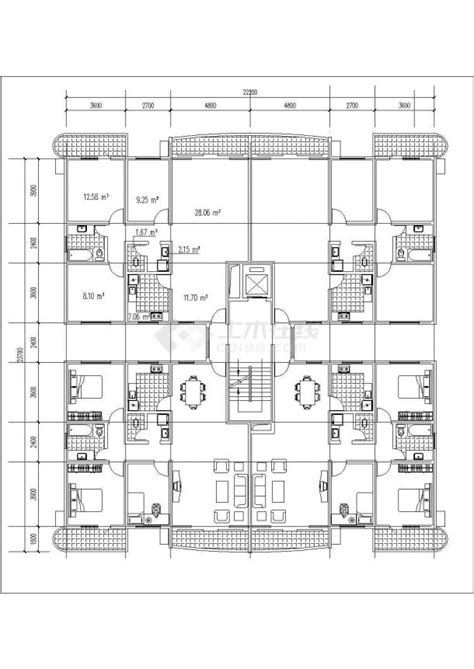 铜陵市某新建小区经典热门的平面户型设计CAD图纸（共12张）_土木在线