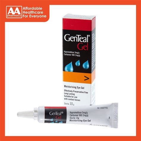 Genteal Gel Sterile Lubricant Eye Gel 10g – AA Pharmacy