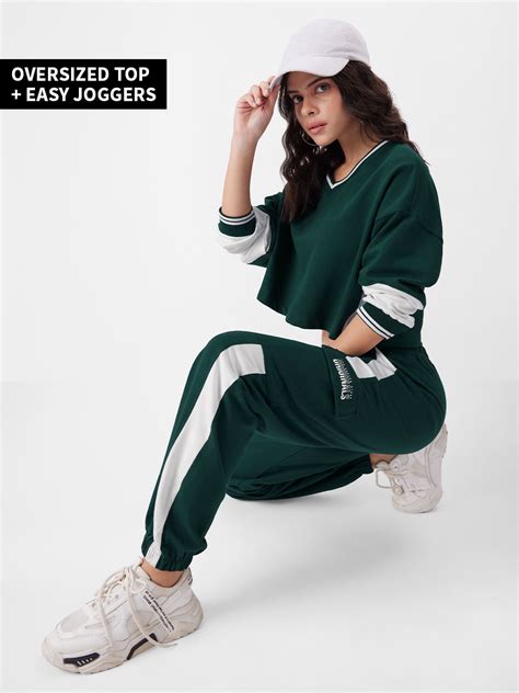 TSS Originals: Varsity Green Set Women Co-ord Sets