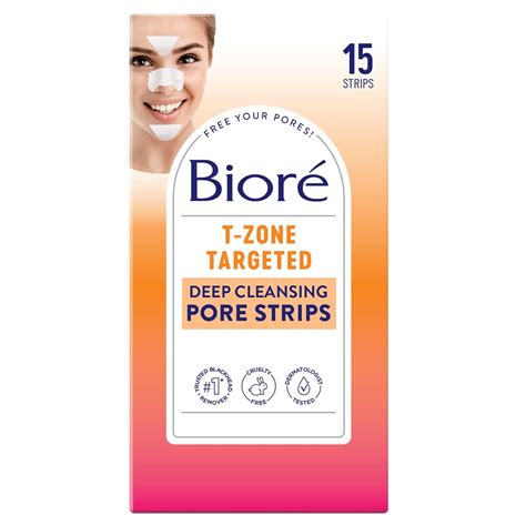 Amazon.com: Bioré T-Zone Blackhead Remover Deep Cleansing Pore Strips ...
