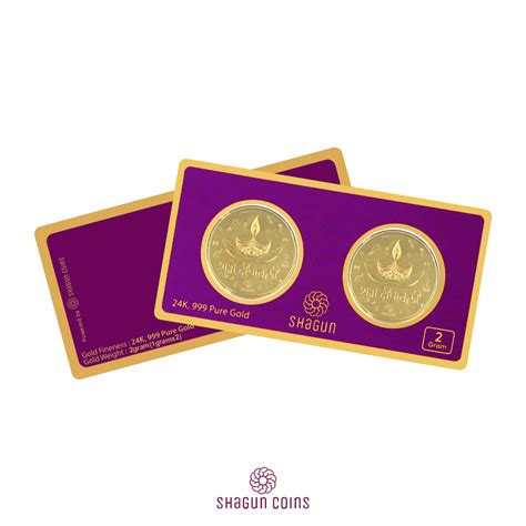 2 Gram Gold Coin Set - Diwali 2 – Shagun Coins