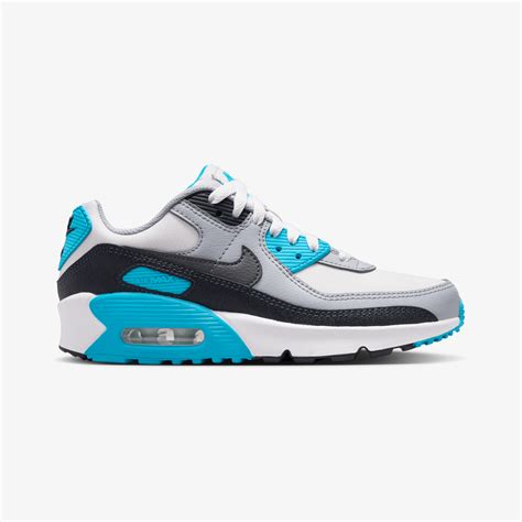 Nike | AIR MAX 90 LTR { PLATINUM TINT/IRON GREY-BLUE LIGHTNING – Superkicks