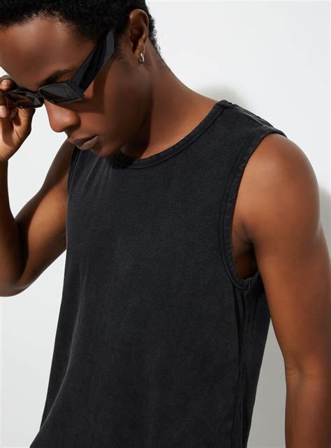 Buy URB_N Men Solid Slim Fit Sleeveless T-shirt Online at just Rs. 499. ...