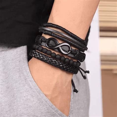 Buy Now Premium Leather Bracelet - QUADRA-FUSION INFINITY BLACK ...