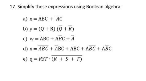 Image result for Simplify Using Boolean Algebra ABC ABC ABC ABC