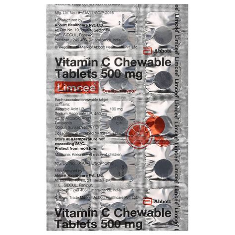 Vitamin C Chewable Tablets 500 mg How to Use: Hướng dẫn và Lưu Ý Quan Trọng
