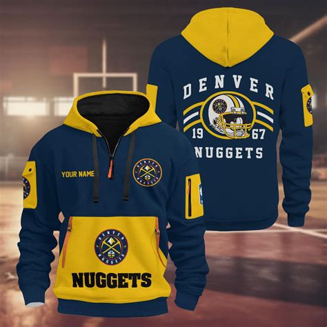 Denver Nuggets 3D Half Zip Hoodie – Nousty