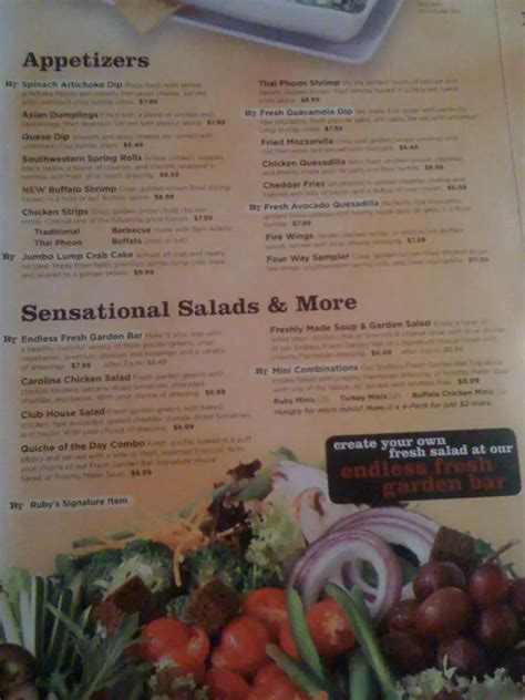 Image result for Ruby Tuesday Full Menu