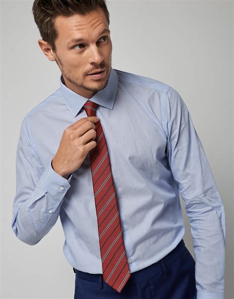 Light blue pinstripe dress shirt - Man - AW2022 | Roberto Verino