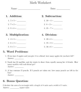 Image result for Basic Math Practice