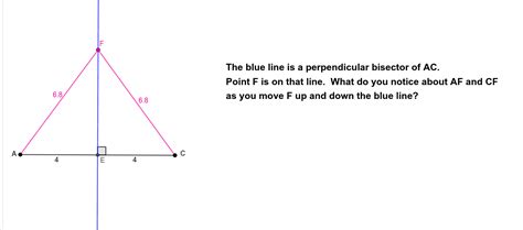 Perpendicular Bisector Theorem Worksheet