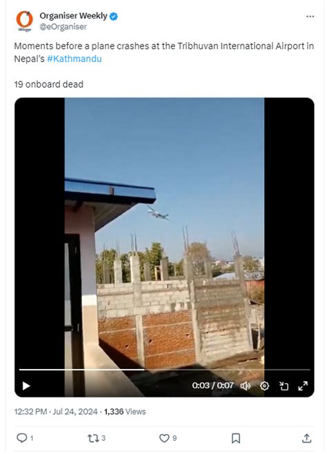 Fact Check: Old Video Shared As ‘Moments Before’ Recent Plane Crash In ...