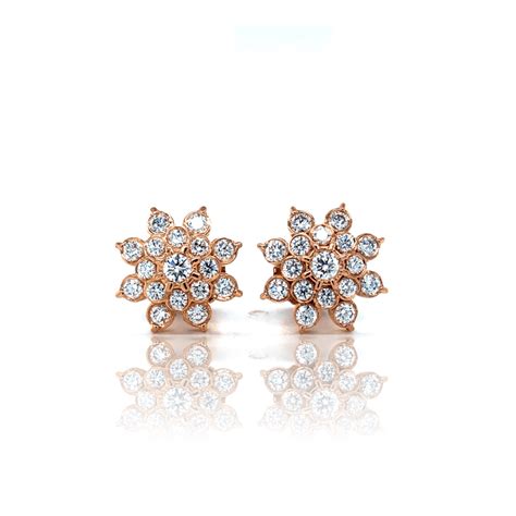 Apsara Aduku Open Setting 18k Diamond Stud Earrings - EFIF Diamonds ...