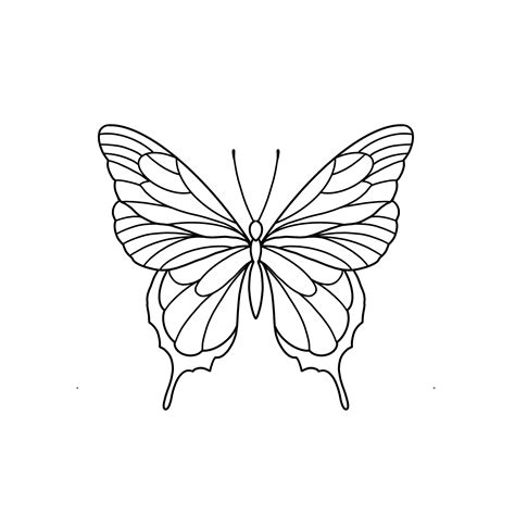 Simple Butterfly Tattoo Design