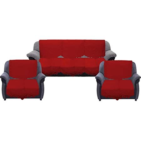 Buy Kuber Industries Floral Sofa Cover 5 Seater|Cotton Sofa cover 3 ...