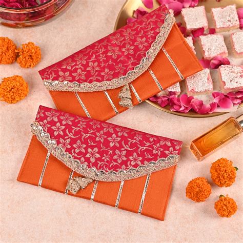Brocade Flap Money Envelope - Gulnar Collection – Banaavat - The Indian ...