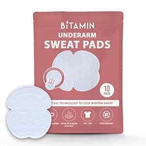 Bitamin Underarm Sweat Pad for Women & Men| Armpit Sweat Pads for Women ...