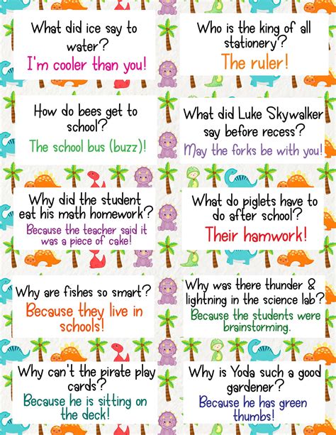 Lunch Box Joke Cards at Ruby Black blog