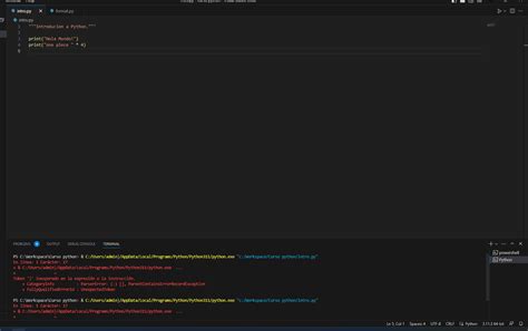 Common Errors with Python in vs Code 的图像结果