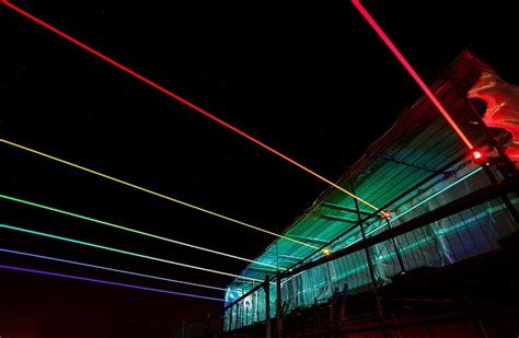 Colorful Laser Show at The Laser Station