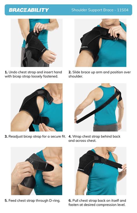 Shoulder support brace compression sleeve for torn rotator cuff ...
