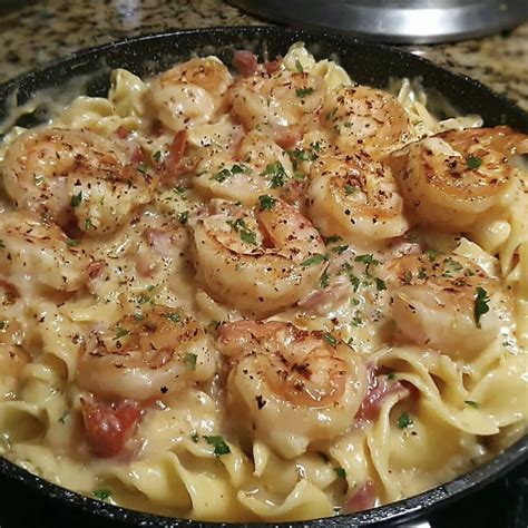Hundred Shrimp Chicken Alfredo - Recipe quick and easy