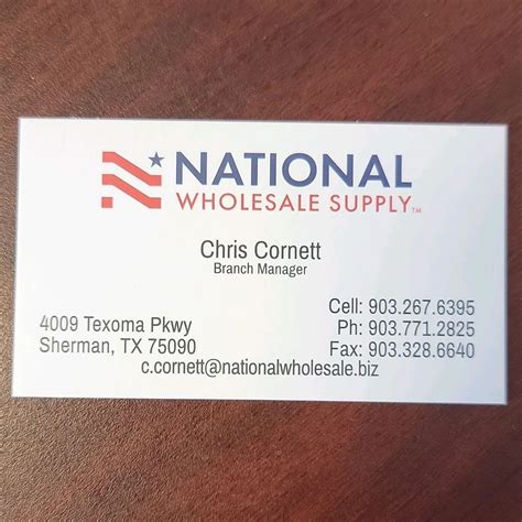 National Wholesale Supply, Sherman, TX is looking for an outside sales ...