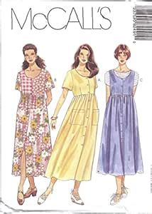 8249 McCalls Sewing Pattern Uncut Misses Jumper Dress Size 18.5 20.5 22 ...