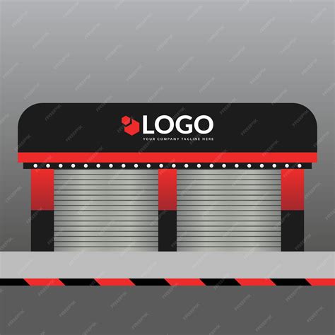 Front View of a Shop Vector 的图像结果