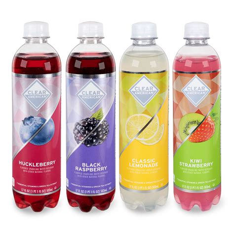 Buy Clear American Sparkling Water Variety Pack, 17 fl oz, 12 Count ...