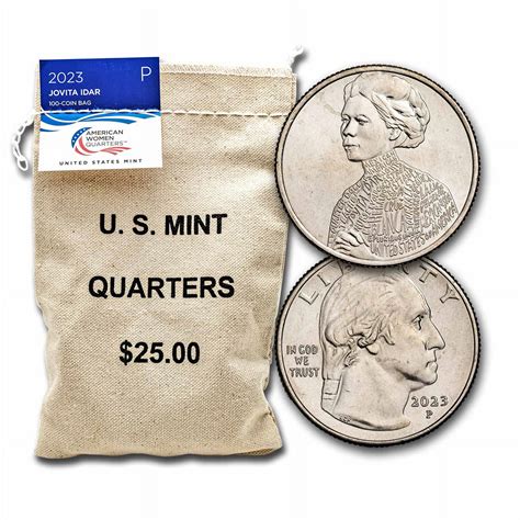 2023-P Jovita Idar American Women Qtr $25 100-Coin Bag BU - Walmart.com