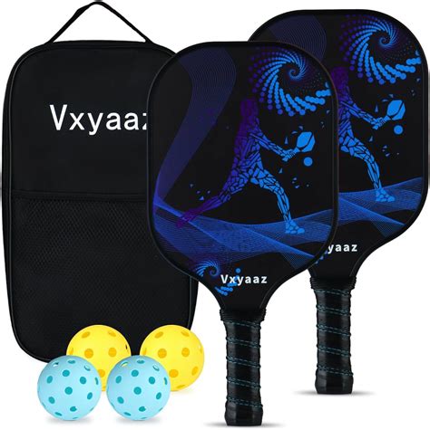 Amazon.com : Vxyaaz Pickleball Paddle,Pickleball Paddles Set of 2 ...