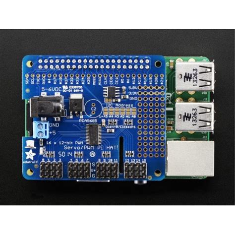 Adafruit 16-Channel PWM / Servo HAT for Raspberry Pi - Mini Kit at MG ...