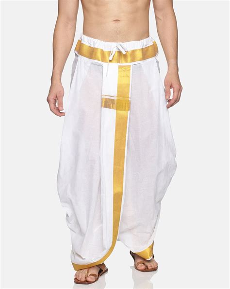 Men White Colour Cotton Dhoti Pant / Panjakejam – SETHUKRISHNA