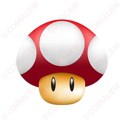 Cute 3D Super Mushroom Collectables PNG Vector | Corra Liew
