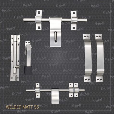 RAB Door Kit 10" Inch Stainless Steel for doors (1-Aldrop, 1-Latch, 2 ...