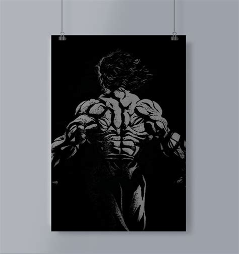Yujiro Devil Back Poster Portrait Baki – Mangastore