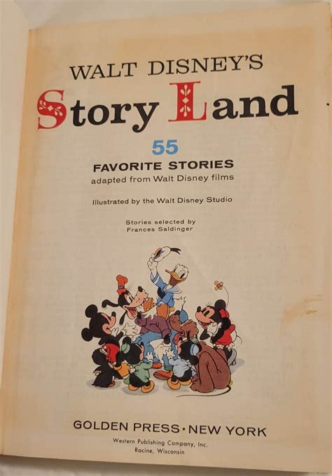 Walt Disney's story land 55 favorite stories adapted India | Ubuy