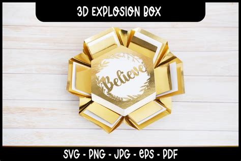Image result for Explosion Box Template SVG
