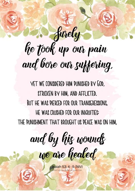 Image result for Powerful Printable Healing Scriptures