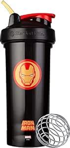 BlenderBottle Marvel Comics Pro Series Shaker Bottle, 28-Ounce, Iron ...