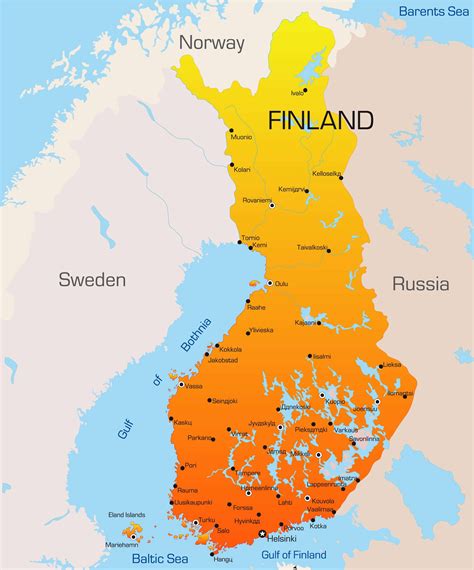 Map of finland country, finland map with cities – Akapv
