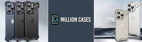 MILLION CASES Metal Back Cover Case for iPhone 15 Soft Flexible ...