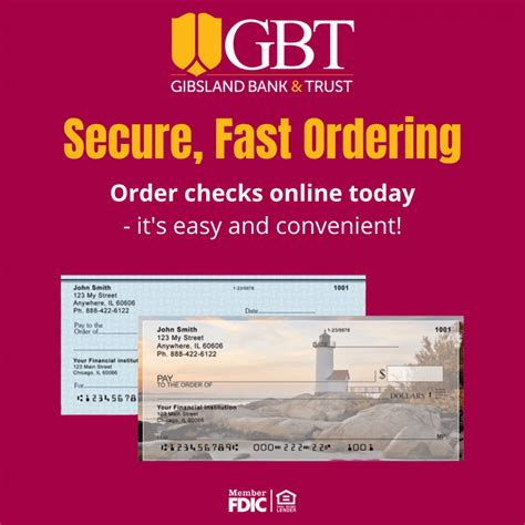 Reorder Checks - Gibsland Bank & Trust