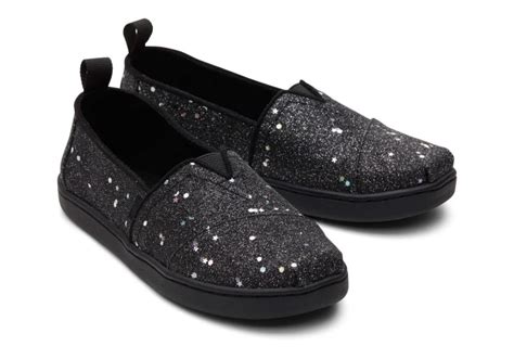 Toms Kids Alpargata Sales India - Alpargata Cosmic Glitter Black