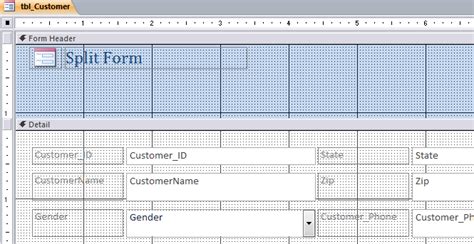Image result for How to Create Split Form Access